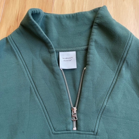 Varley Davidson Sweat 1/4 Zip Pullover - cilantro - Picture 2 of 3